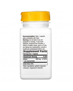 Nature's Way, Никотинамид, 500 мг, 100 капсул